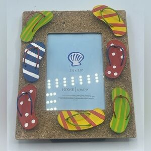 Flip-Flop Picture Frame with Colorful Accents